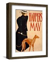 Harper's Bazaar, Greyhound-Edward Penfield-Framed Giclee Print