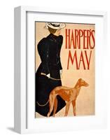 Harper's Bazaar, Greyhound-Edward Penfield-Framed Giclee Print