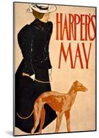 Harper's Bazaar, Greyhound-Edward Penfield-Mounted Giclee Print