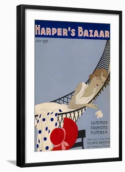 Harper's Bazaar, July 1930-null-Framed Art Print