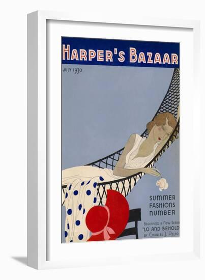 Harper's Bazaar, July 1930-null-Framed Premium Giclee Print