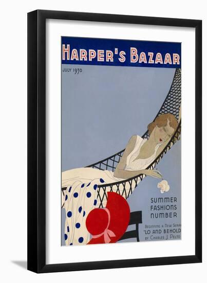 Harper's Bazaar, July 1930-null-Framed Art Print