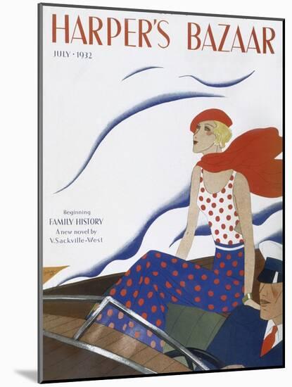 Harper's Bazaar, July 1932-null-Mounted Art Print