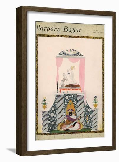 Harper's Bazaar, June 1916-null-Framed Art Print