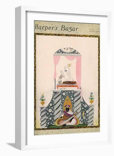 Harper's Bazaar, June 1916-null-Framed Art Print