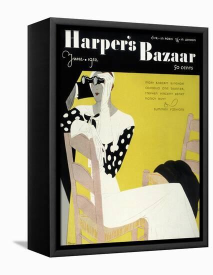 Harper's Bazaar, June 1932-null-Framed Stretched Canvas