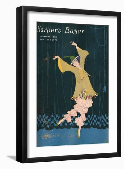 Harper's Bazaar, March 1916-null-Framed Art Print