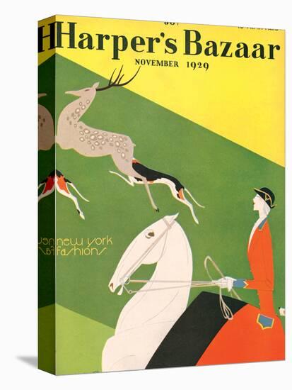 Harper's Bazaar, November 1929-null-Stretched Canvas