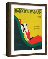 Harper's Bazaar, November 1930-null-Framed Art Print