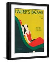 Harper's Bazaar, November 1930-null-Framed Art Print