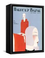 Harper's Bazaar, October 1929-null-Framed Stretched Canvas