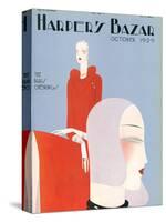 Harper's Bazaar, October 1929-null-Stretched Canvas