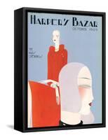 Harper's Bazaar, October 1929-null-Framed Stretched Canvas