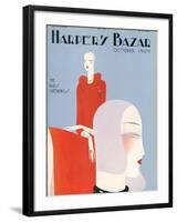 Harper's Bazaar, October 1929-null-Framed Art Print