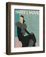Harper's Bazaar, October 1930-null-Framed Art Print