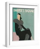 Harper's Bazaar, October 1930-null-Framed Premium Giclee Print