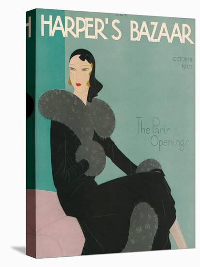 Harper's Bazaar, October 1930-null-Stretched Canvas