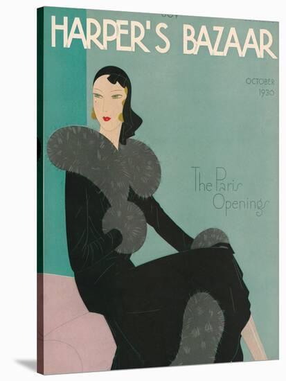 Harper's Bazaar, October 1930-null-Stretched Canvas