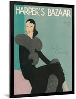 Harper's Bazaar, October 1930-null-Framed Art Print