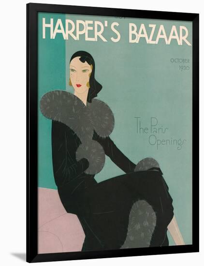 Harper's Bazaar, October 1930-null-Framed Art Print