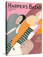Harper's Bazaar, September 1929-null-Stretched Canvas