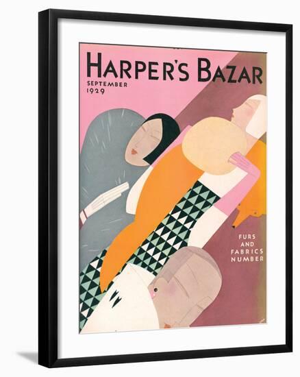 Harper's Bazaar, September 1929-null-Framed Art Print