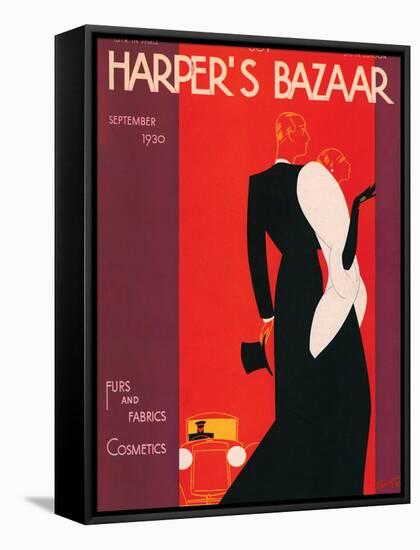 Harper's Bazaar, September 1930-null-Framed Stretched Canvas