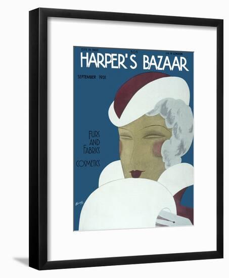 Harper's Bazaar, September 1931-null-Framed Art Print