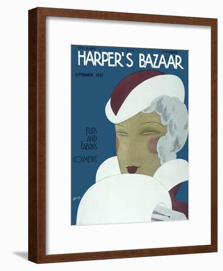 Harper's Bazaar, September 1931-null-Framed Art Print