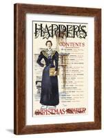 Harper's Christmas Number-Edward Penfield-Framed Art Print