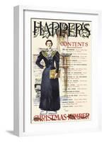 Harper's Christmas Number-Edward Penfield-Framed Art Print