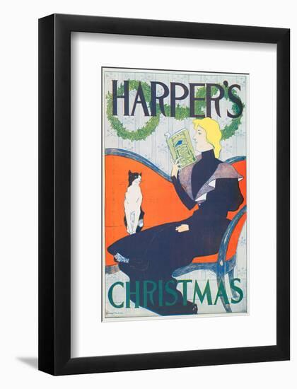 Harper's Christmas-Edward Penfield-Framed Art Print