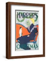 Harper's Christmas-Edward Penfield-Framed Art Print