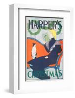 Harper's Christmas-Edward Penfield-Framed Art Print