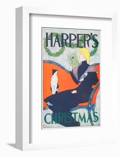 Harper's Christmas-Edward Penfield-Framed Art Print