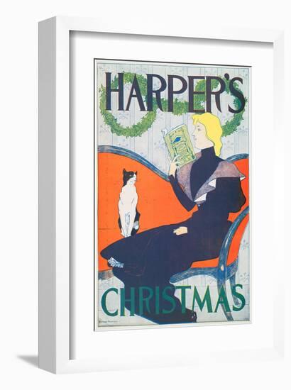 Harper's Christmas-Edward Penfield-Framed Art Print