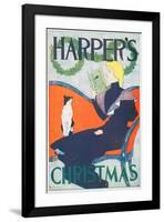 Harper's Christmas-Edward Penfield-Framed Art Print