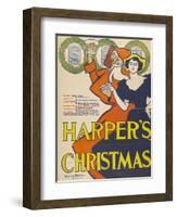 Harper's Christmas-Edward Penfield-Framed Giclee Print