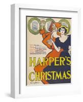 Harper's Christmas-Edward Penfield-Framed Giclee Print