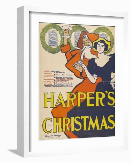 Harper's Christmas-Edward Penfield-Framed Giclee Print