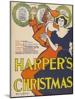 Harper's Christmas-Edward Penfield-Mounted Giclee Print