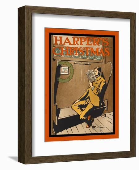 Harper's Christmas-Edward Penfield-Framed Art Print