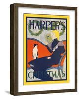 Harper's Christmas-Edward Penfield-Framed Art Print