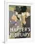 Harper's February, 1897-Edward Penfield-Framed Giclee Print