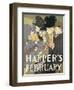 Harper's February, 1897-Edward Penfield-Framed Giclee Print