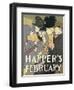 Harper's February, 1897-Edward Penfield-Framed Giclee Print