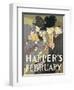 Harper's February, 1897-Edward Penfield-Framed Giclee Print