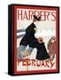 Harper's February-Edward Penfield-Framed Stretched Canvas