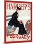 Harper's February-Edward Penfield-Mounted Art Print