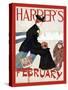 Harper's February-Edward Penfield-Stretched Canvas